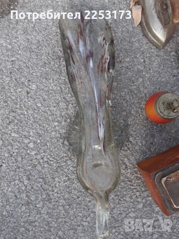 Съветска стъклена птица с ъс забележка, снимка 8 - Декорация за дома - 42633577