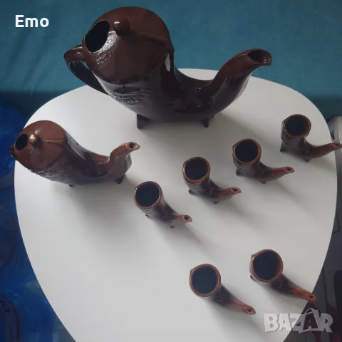 Керамичен сет ритони-чаши+две гарафи, снимка 2 - Други стоки за дома - 48826613