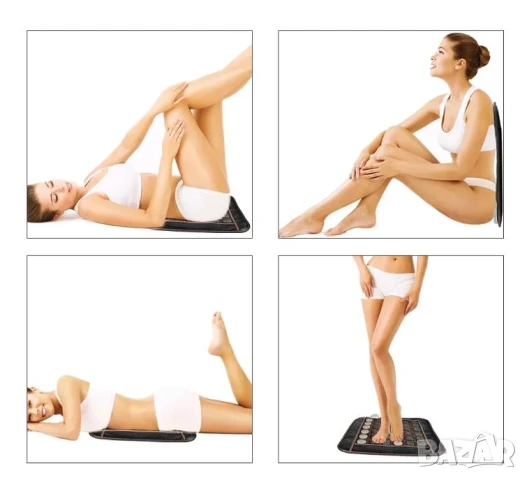 3D Турмалинов Масажор Нефритена Масажна Нагревателна Подложка Инфрачервена Терапия за Кръста и Гърба, снимка 10 - Масажори - 51104998