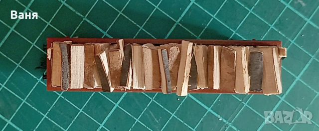 Естествени дървени цепеници за вагон на Fleischmann 8283 Hochbordwagen /висок борд/ -N-DC-DB /Piko/, снимка 6 - Колекции - 53316560