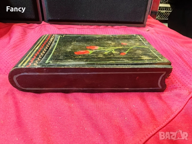 Стара дървена табакера , снимка 5 - Антикварни и старинни предмети - 51921358