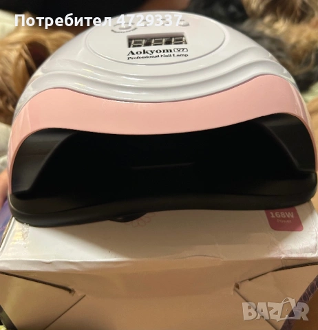 професионална UV LED лампа за маникюр Aokyom V7 с мощност 168W, снимка 4 - Друга електроника - 53661180