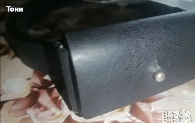 S.Oliver Оригинал Нов Мъжки Колан с Мини Портмоне от Естествена Кожа с Етикет 90см , снимка 2 - Колани - 53729253