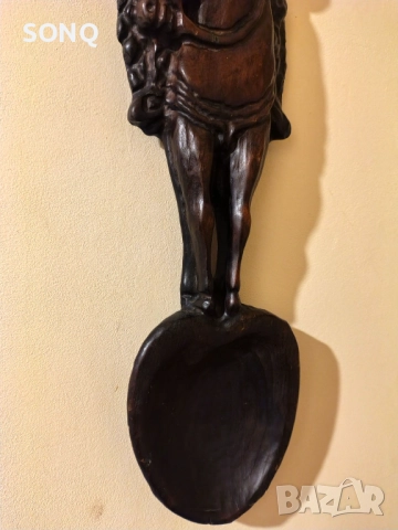Огромна Лъжица Дърворезба- Дон Кихот, снимка 4 - Други - 52125309
