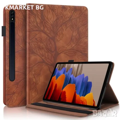 Samsung Galaxy Tab S9+Life Tree Series Кожен Калъф и Протектор, снимка 4 - Калъфи, кейсове - 48241616