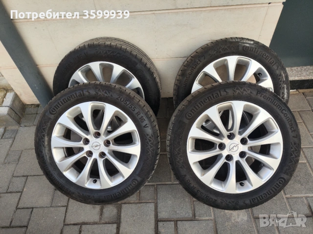 Оригинални алуминиеви джанти с гуми 5/110 R16 Opel, Alfa Romeo, Fiat,Saab 