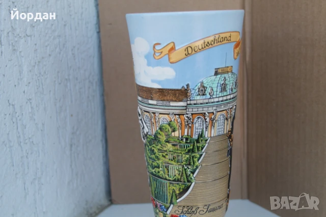 Немска порцеланова халба за бира, снимка 5 - Колекции - 50715003