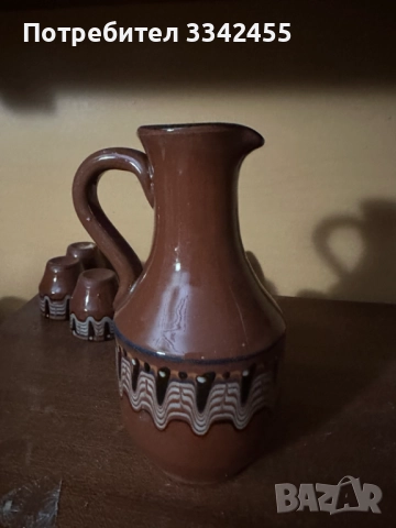 Каничка и чаши за ракия, снимка 2 - Сервизи - 52925836