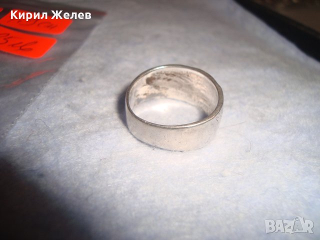 СТАР СРЕБЪРЕН АРТ ДЕКО ПРЪСТЕН ВИСОКА ПРОБА СРЕБРО МАЙСТОРСКА КОВАНА ИЗРАБОТКА 26223, снимка 8 - Антикварни и старинни предмети - 35996637