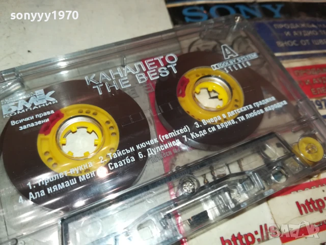 КАНАЛЕТО-БМК-ОРИИНАЛНА КАСЕТА 2007251941, снимка 6 - Аудио касети - 51084390