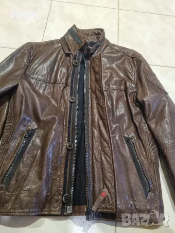 Мъжко кожено яке Strellson road jacket 1984, снимка 2 - Якета - 56341372