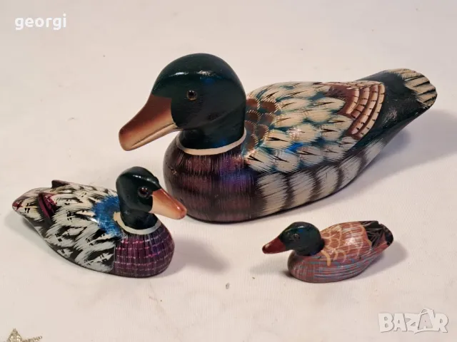 три дървени статуетки патици 25/3