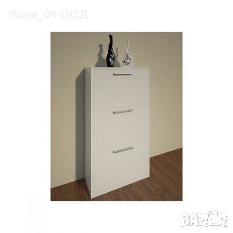 Голям шкаф за обувки с 3 клапващи врати, снимка 3 - Шкафове - 35949666