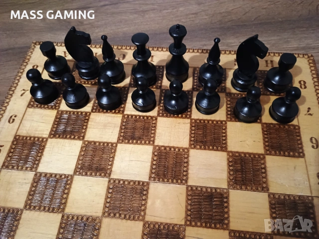 КЛАСИЧЕСКИ ПИРОГРАФИРАН ШАХ , снимка 7 - Шах и табла - 53262747