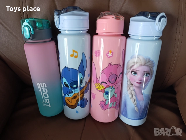 Шише за вода Лило и Стич Lilo and Stitch Бутилка за вода Стич, Бутилка Frozen Замръзналото кралство , снимка 6 - Ученически пособия, канцеларски материали - 51328257