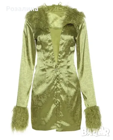 Елегантна сатенирана  дреха