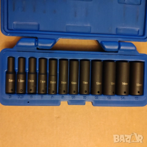 Cornwell Tools 12 части 1/4 дълги 6стенни ударни вложки камъни комплект 5-15mm , снимка 3 - Гедорета - 52877463