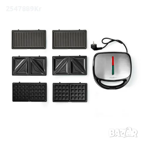 Мултигрил 3 в 1 - Сандвичи, тостер , вафли и грил скара за минути, снимка 3 - Тостери - 48936840