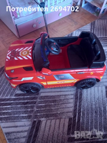 Акумулаторен пожарен джип, снимка 3 - Детски велосипеди, триколки и коли - 53235406