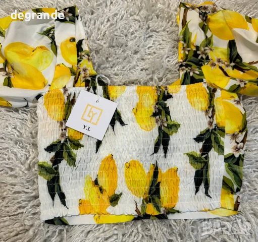 🍋Дамски комплект с лимони🍋 , снимка 2 - Комплекти - 51010530