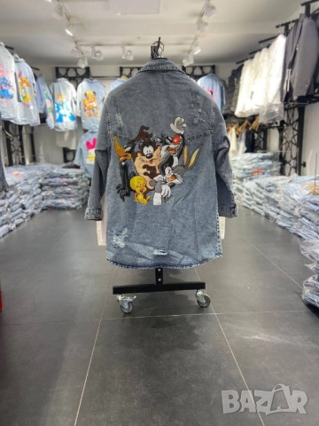 Дънково яке тип риза с анимационни герои на едро и дребно , снимка 15 - Якета - 51615427