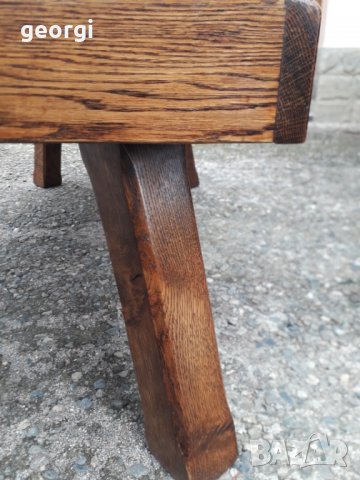 Ретро дъбова холна маса масив , снимка 3 - Маси - 34452927