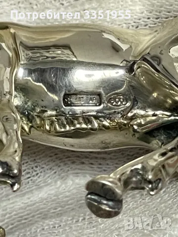 Статуетка на Елен от масивно сребро, снимка 11 - Статуетки - 49878252