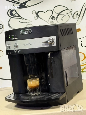 Кафемашина кафе автомат delonghi magnifica с гаранция, снимка 3 - Кафемашини - 52755165