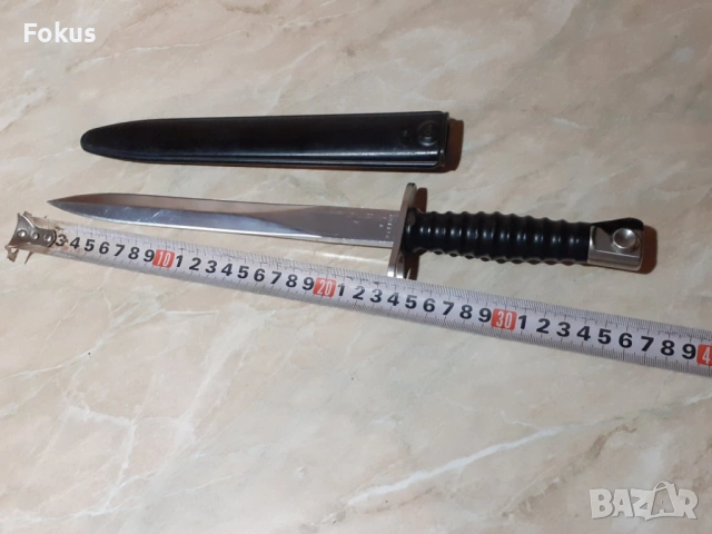 Щик нож тесак с кания, снимка 7 - Антикварни и старинни предмети - 53286172