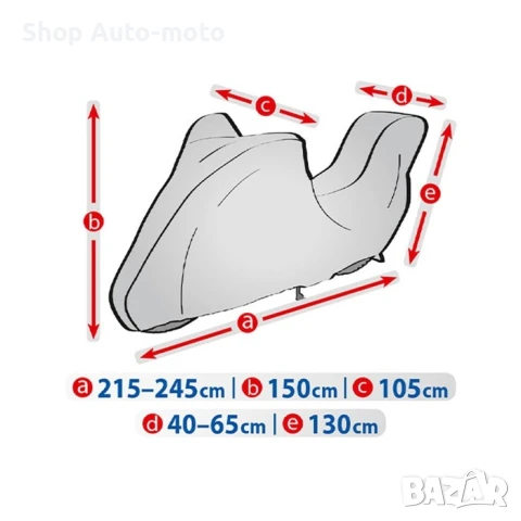 Покривало за мотор Automat, Kegel–Basic, Кутия, Adventure, Сив, снимка 2 - Аксесоари и консумативи - 51344088