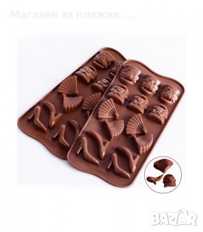 СИЛИКОНОВИ МОЛДОВЕ ЗА БОНБОНИ С РАЗЛИЧНИ ФОРМИ - код  2874, снимка 18 - Форми - 34148653