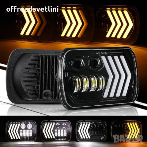 НОВИ Универсални LED Фарове за джип Jeep Cherokee XJ, Jeep Wrangler YJ, снимка 2 - Аксесоари и консумативи - 47849289