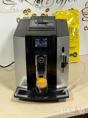 Кафемашина кафе автомат JURA E8 с гаранция, снимка 8 - Кафемашини - 52730303