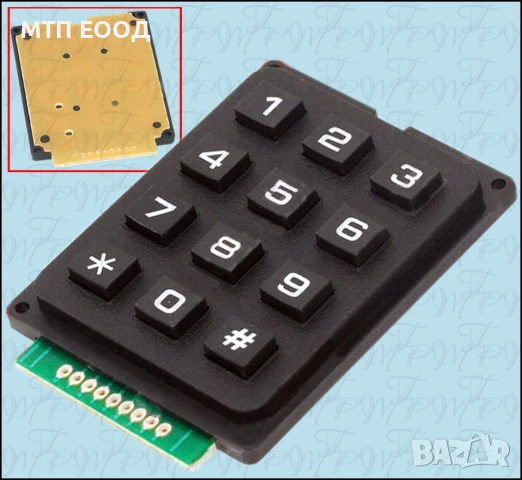 Клавиатура, бутони, бутониера, матрична