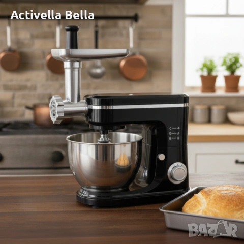 Кухненски робот Michelino 3в1: Планетарен миксер, блендер и месомелачка за лесно и бързо готвене, снимка 5 - Кухненски роботи - 53235645