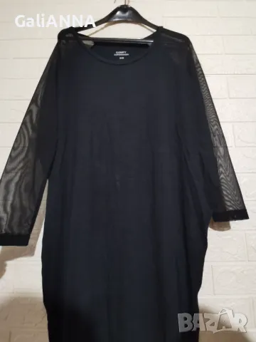 СТРАХОТНА ТУНИКА/РОКЛЯ С РЪКАВИ ТЮЛ 2XL-3XL, снимка 4 - Туники - 50338373