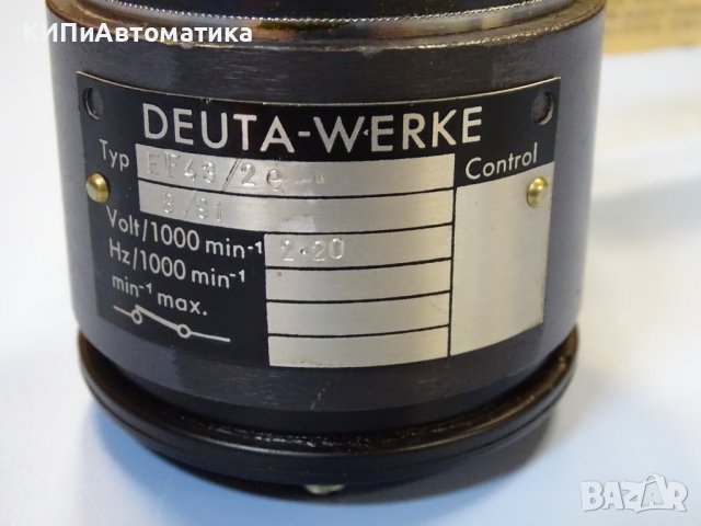 тахогенератор DEUTA-Werke control EF43/2e generotor tachometer, снимка 3 - Резервни части за машини - 40194139