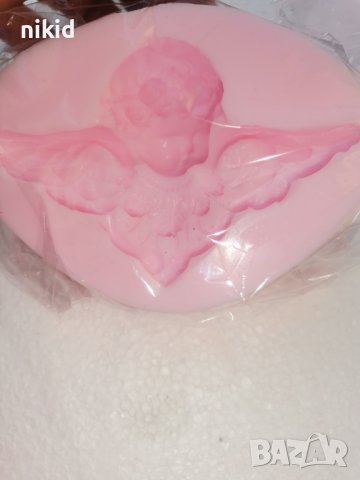 3D голям ангел глава и отворени крила силиконов молд форма калъп гипс декор сапун, снимка 2 - Форми - 40133037