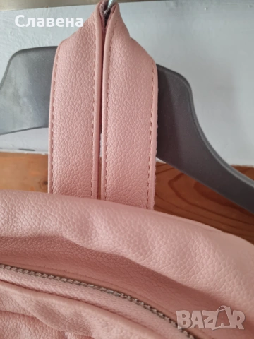 Розова раница и чанта тип клъч, снимка 3 - Чанти - 53611519