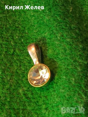 ФИНО СРЕБЪРНО МОДНО АРТ МЕДАЛЬОНЧЕ СРЕБРО с БЯЛА ПОЗЛАТА и ФАСЕТИРАН ПЛАНИНСКИ КРИСТАЛ 38693, снимка 3 - Колиета, медальони, синджири - 41730357