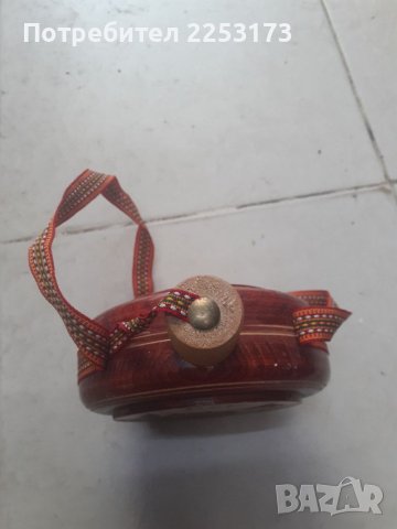 Стара немска бъкличка със стъкло вътре, снимка 2 - Декорация за дома - 38784650