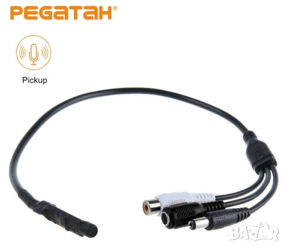 DC 12V Мини Микрофон за Видеонаблюдение Съвместим с Всички DVR Системи за Видеонаблюдение Микрофон, снимка 4 - Други - 53120219