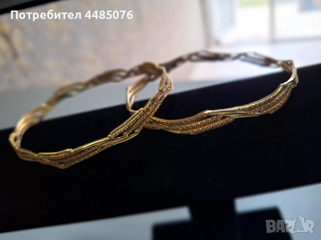 ДАМСКИ ЗЛАТНИ ГРИВНИ 22К. - 2 БРОЯ 