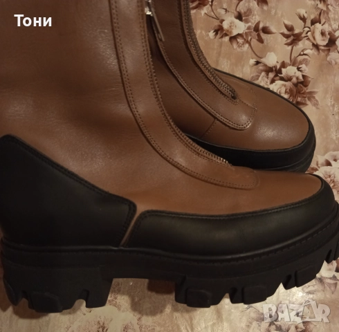Нови Дамски Боти Изцяло от Естествена Кожа 38, снимка 6 - Дамски боти - 52684139