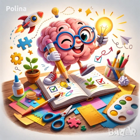 🧠 Образователна кутия „Мозъчета в действие“ – 15 мисии за деца (6–11 г.)