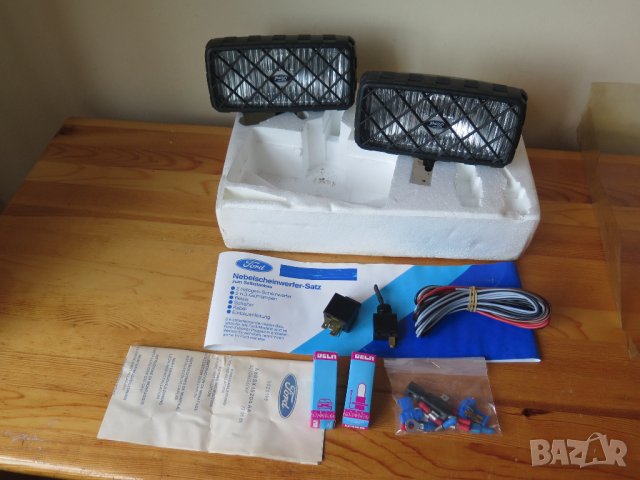 FORD Original Halogen-Ретро автомобилни фарове за мъгла  -оригинални за  FORD, 1988год, снимка 3 - Аксесоари и консумативи - 39484331