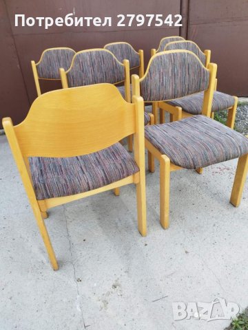 Стифиращи дървени столове , снимка 2 - Столове - 41018629