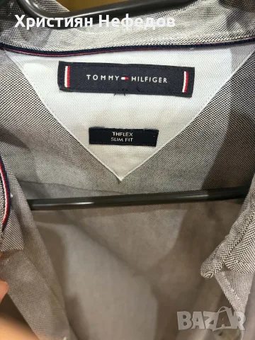 Мъжка риза Tommy Hilfiger, модел Thflex, slim fit,, снимка 3 - Ризи - 56106509