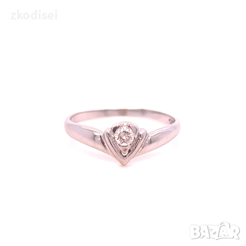 Златен дамски пръстен с диамант 1,64гр. размер:57 18кр. проба:750 модел:34669-5