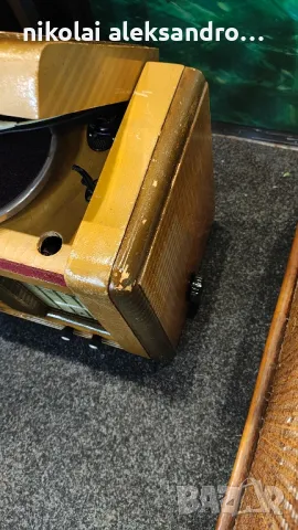 ретро радио грамофон , снимка 3 - Антикварни и старинни предмети - 48759149